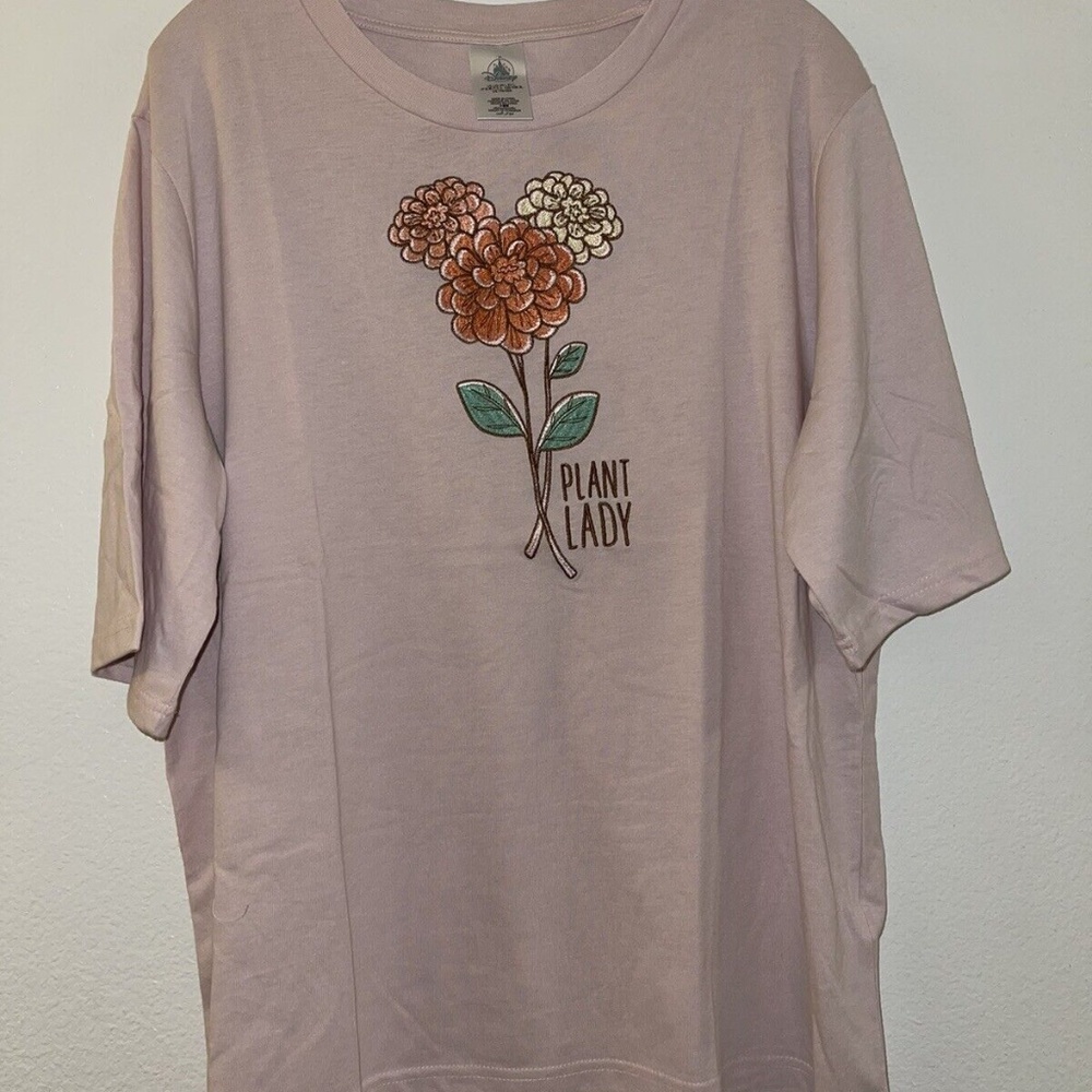 Disney Parks Plant Lady Pink t-shirt Tee Top Women's
